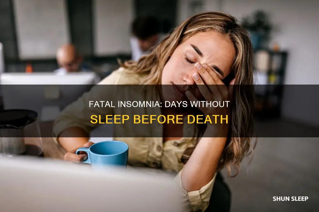 how many days can you not sleep before dying