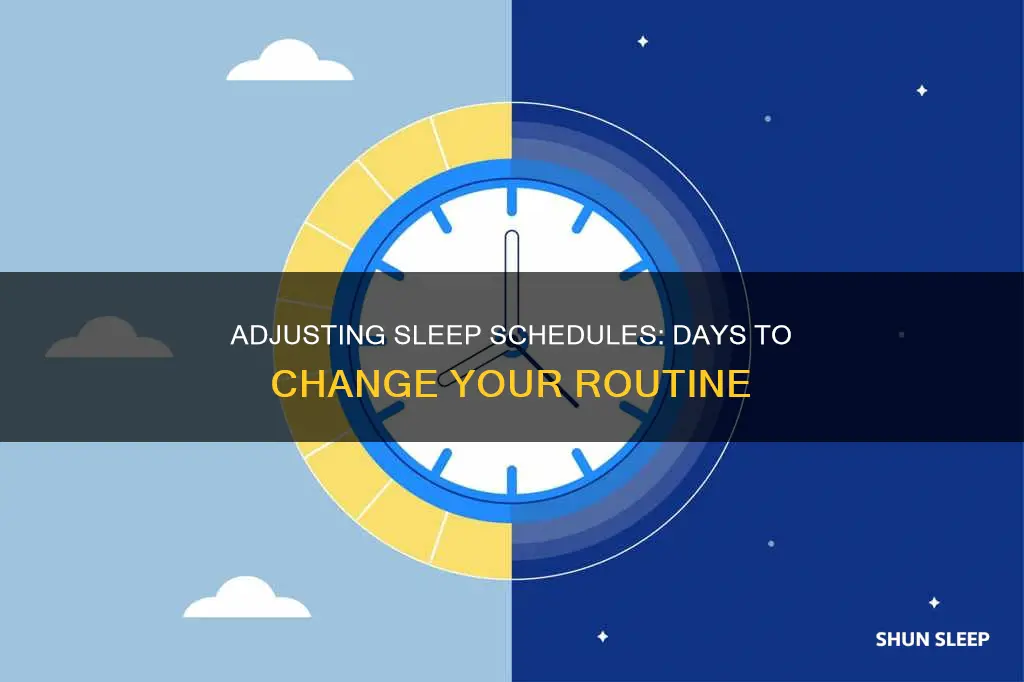 how many days does it change your sleep schedule