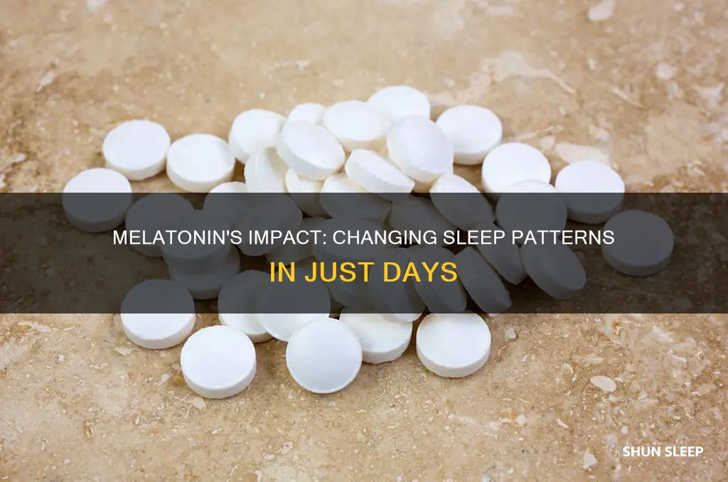 how many days melatonin change sleep