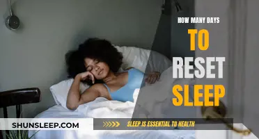 Resetting Sleep: Days to Get Back on Track