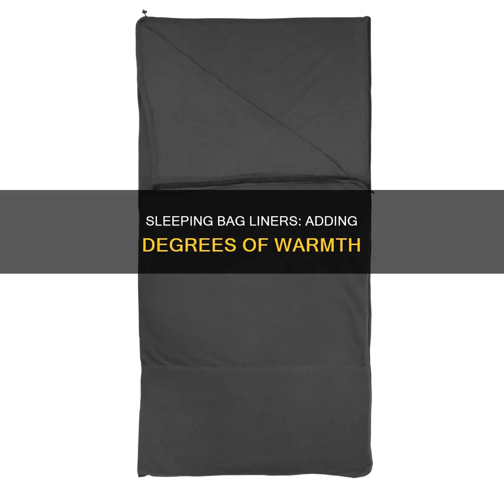 how many degrees does a sleeping bag liner add
