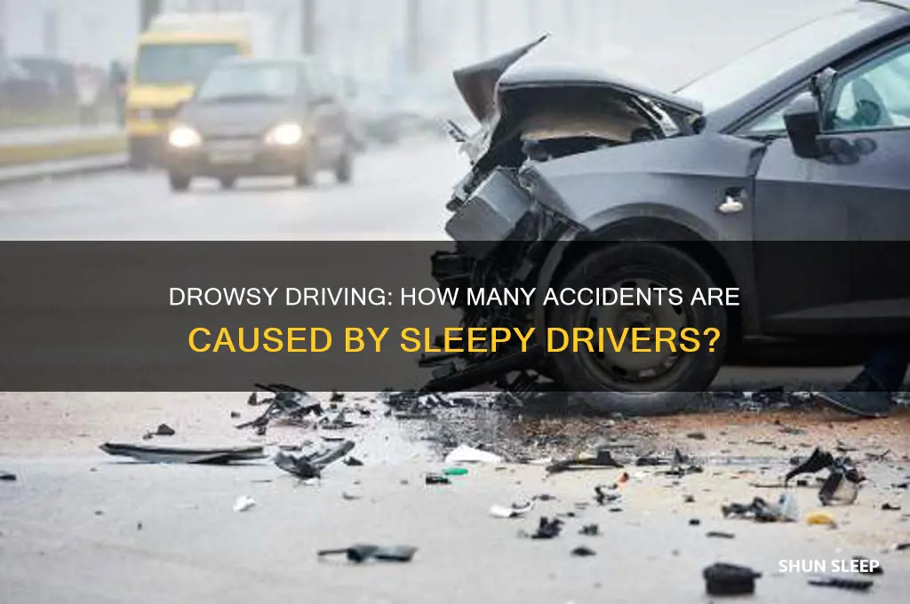 how many drivers get into accidents becuase of sleeping