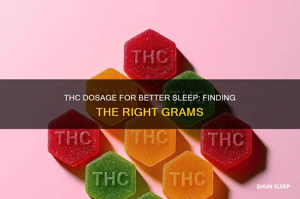 how many grams of thc help you sleep
