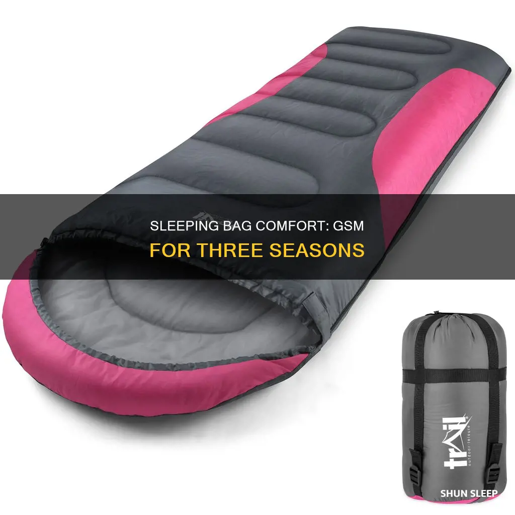how many gsm is a 3 season sleeping bag