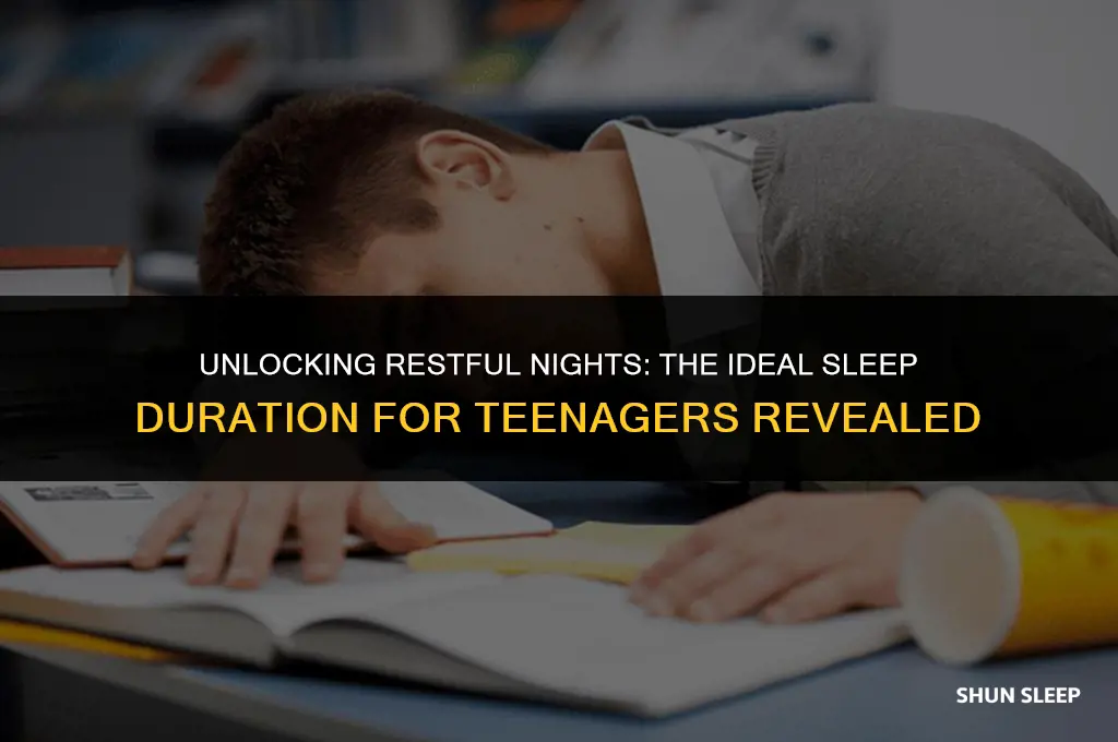 how many hour does a average teenager need to sleep