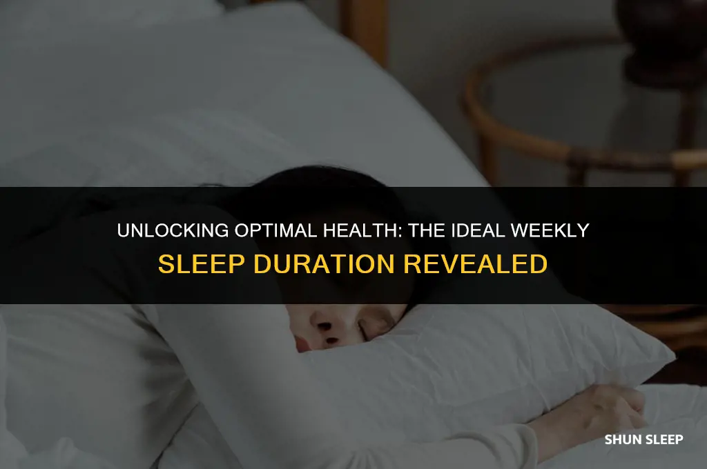 how many hour of sleep should you have a week