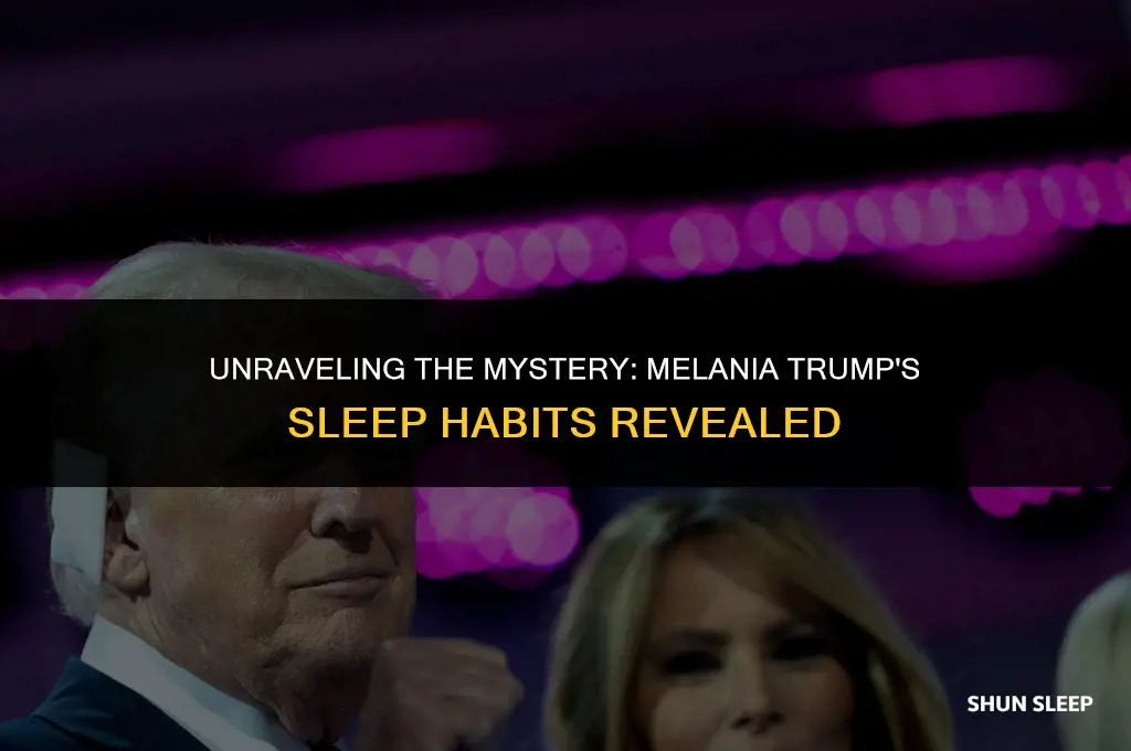 how many hour sleep melanua trump