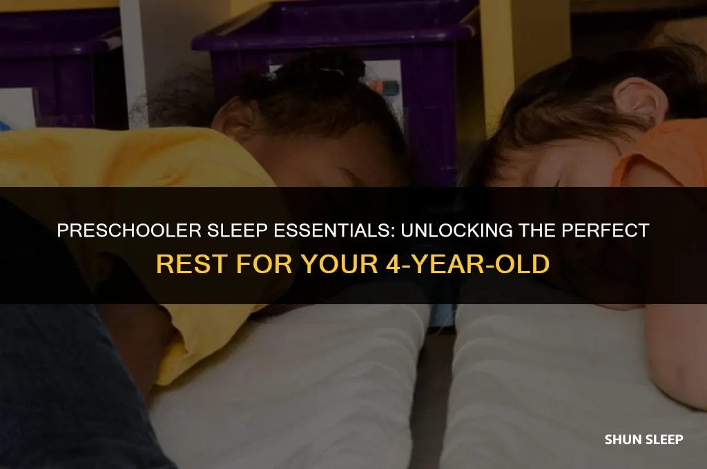 how many hours a 4-year-old preschooler should sleep