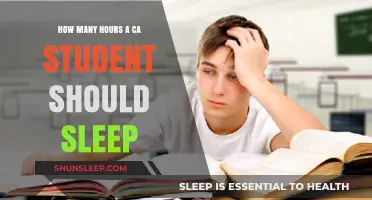 Unlocking Academic Success: The Optimal Sleep Duration for CA Students