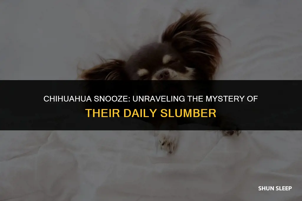 how many hours a day chihuahua sleep