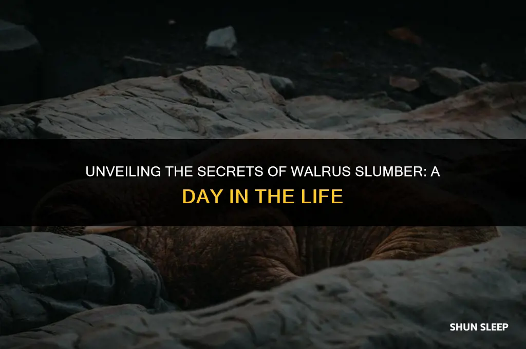 how many hours a day do a walruses sleep