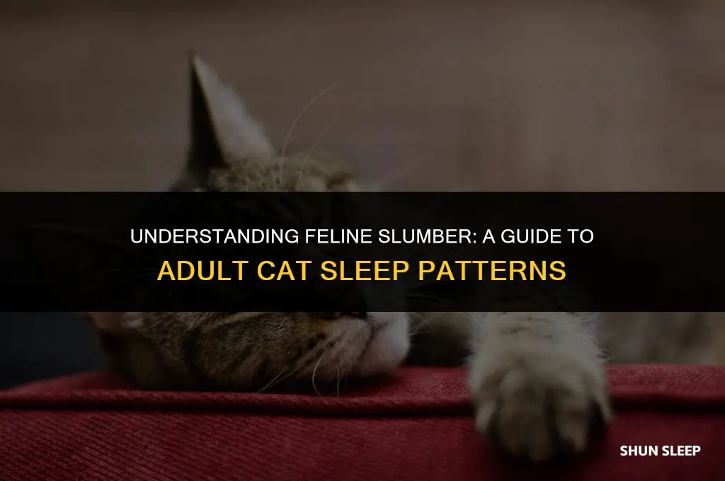 how many hours a day do adult cats sleep