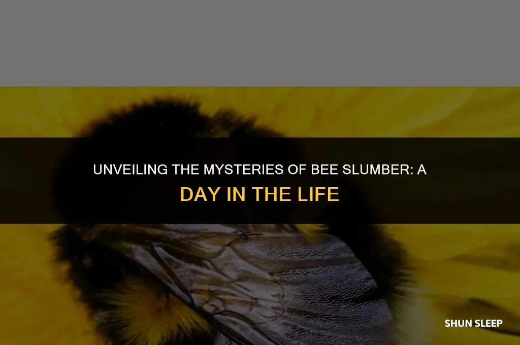 how many hours a day do bees sleep