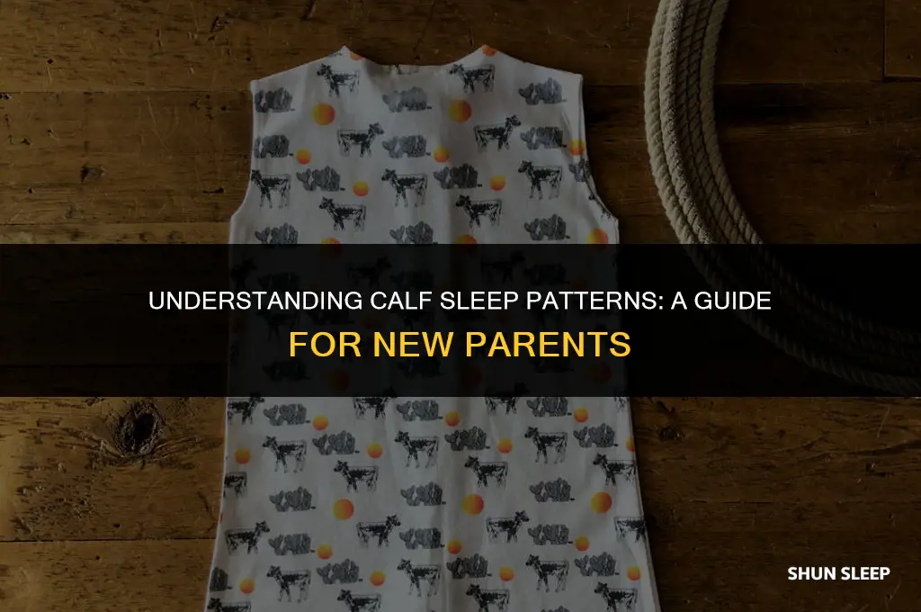 how many hours a day do calves sleep