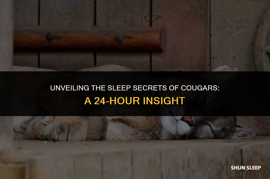 how many hours a day do cougars sleep