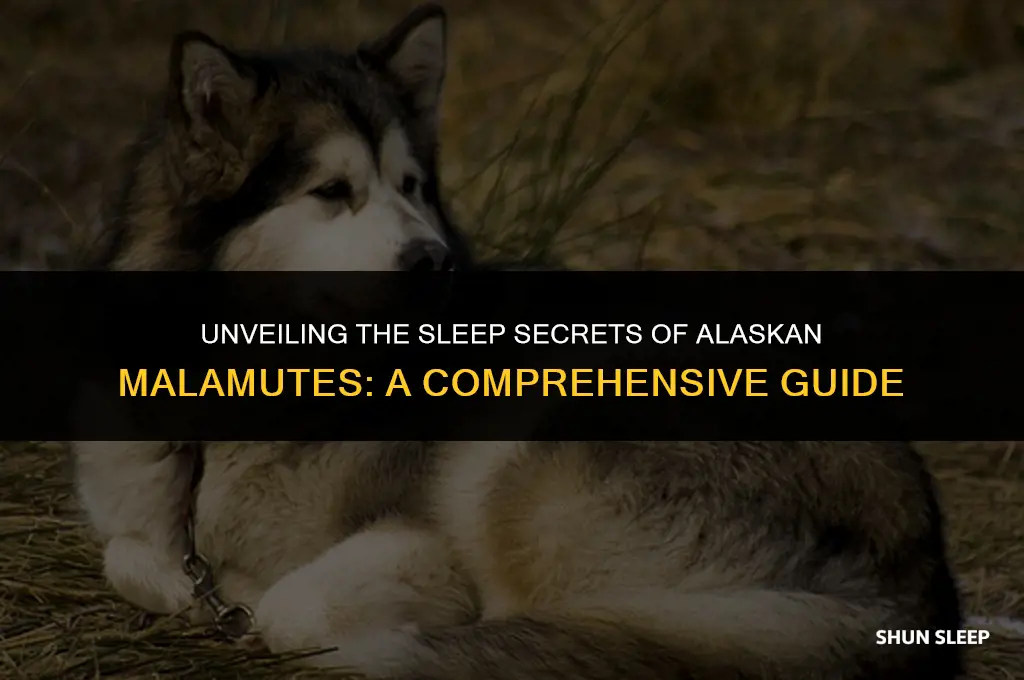 how many hours a day do malamutes sleep