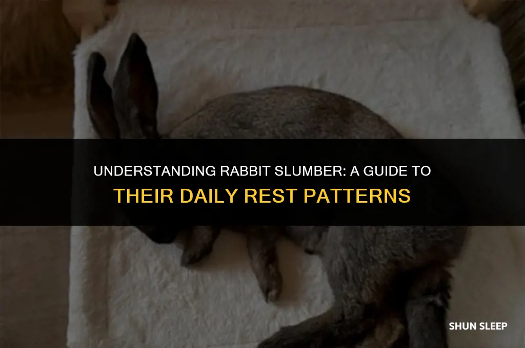 how many hours a day do rabbits sleep