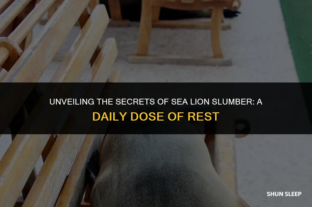 how many hours a day do sea lions sleep