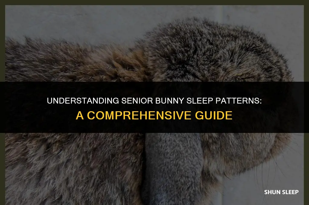 how many hours a day do senior bunnies sleep
