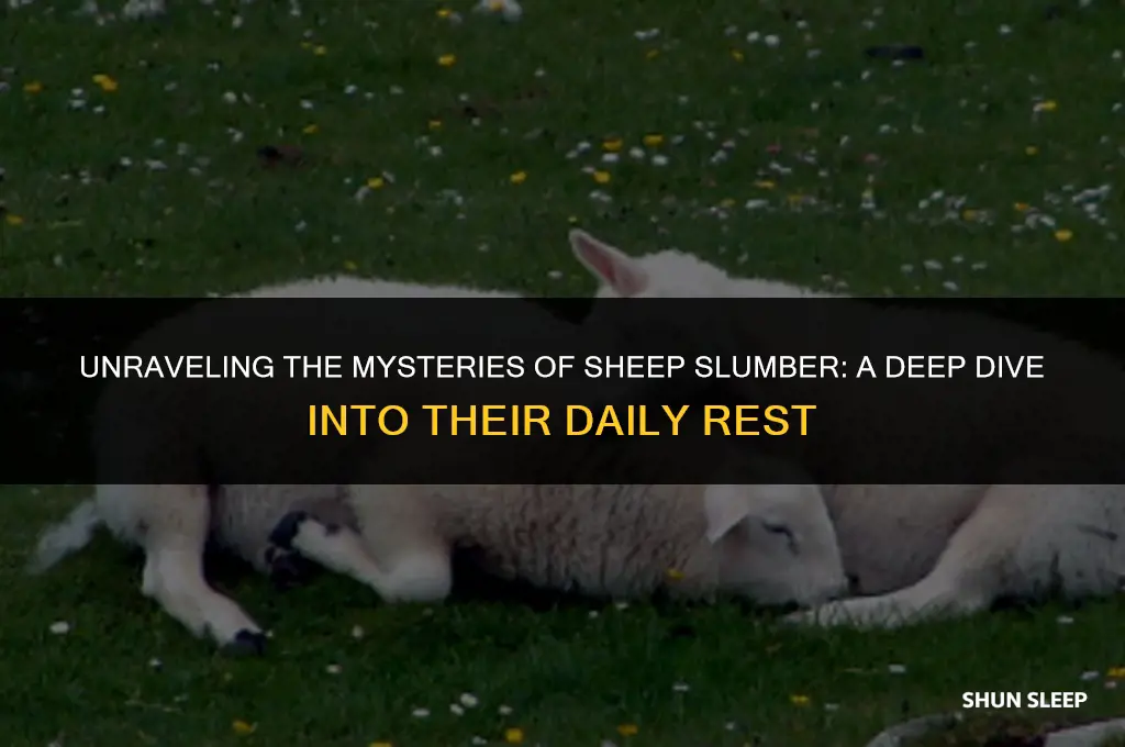 how many hours a day do sheep sleep