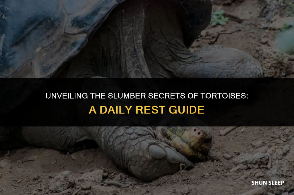 how many hours a day do tortoise sleep