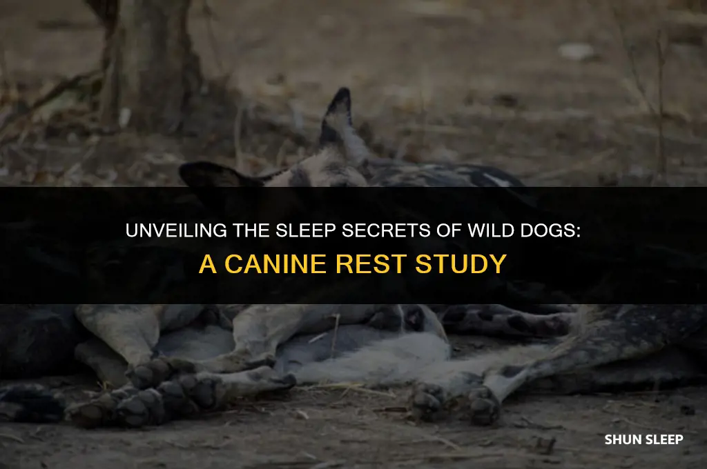 how many hours a day do wild dogs sleep