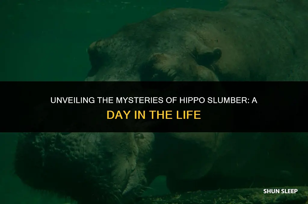 how many hours a day does a hippo sleep