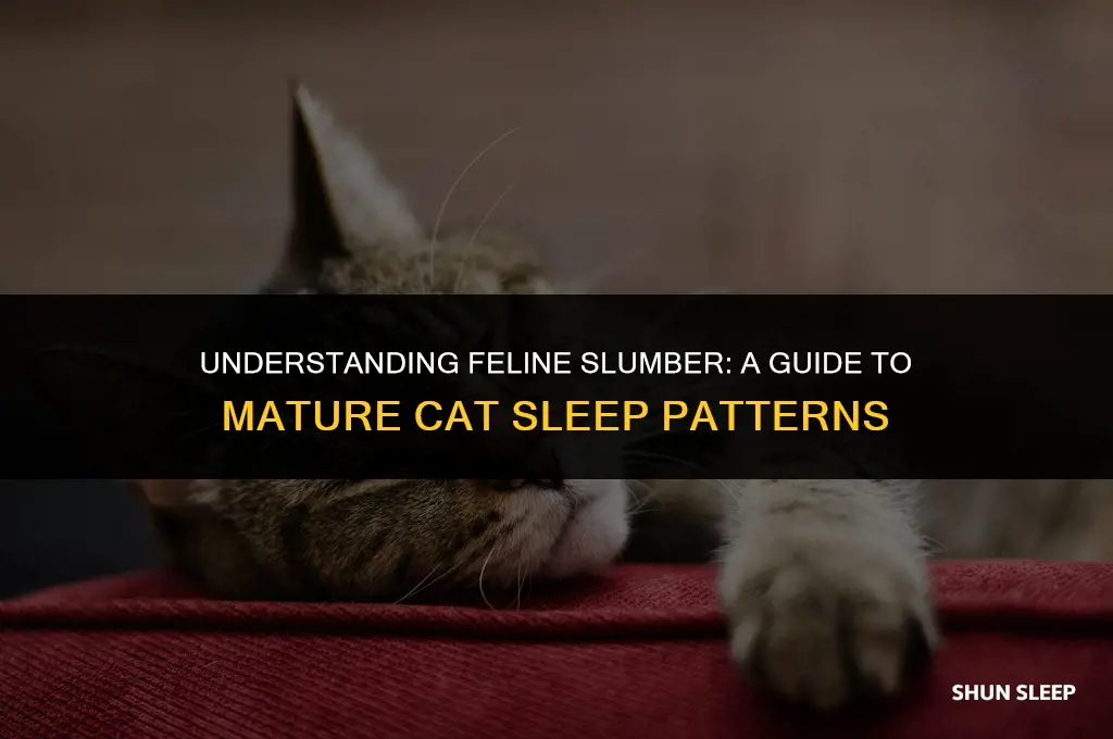 how many hours a day does a mature cat sleep