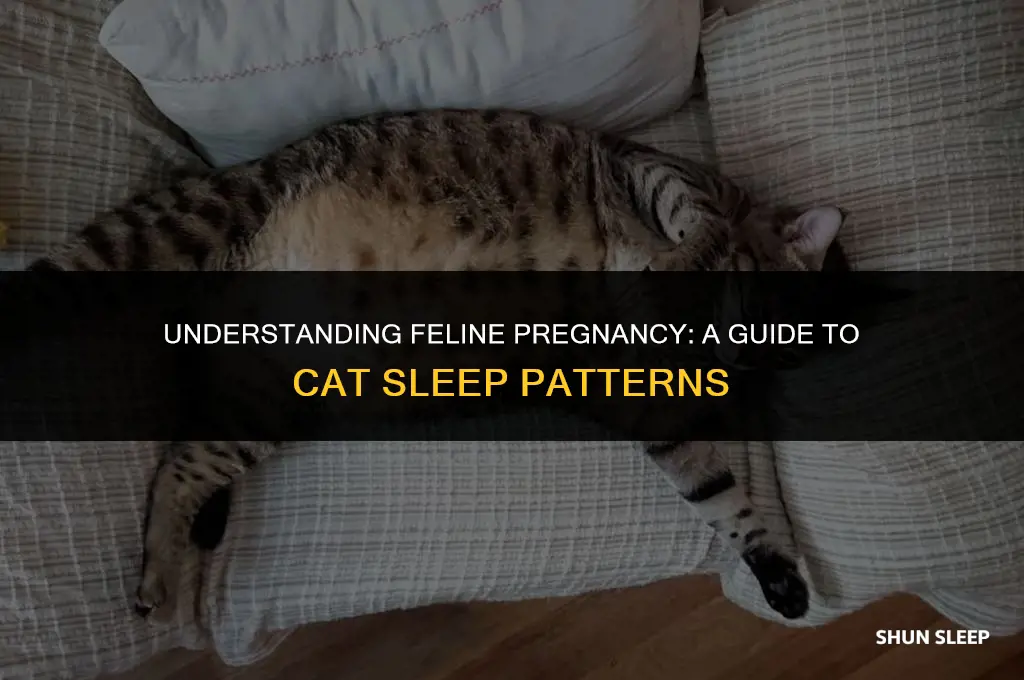 how many hours a day does a pregnant cat sleep