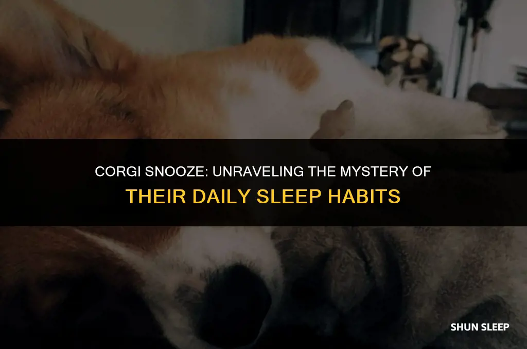 how many hours a dog corgi sleeps a day