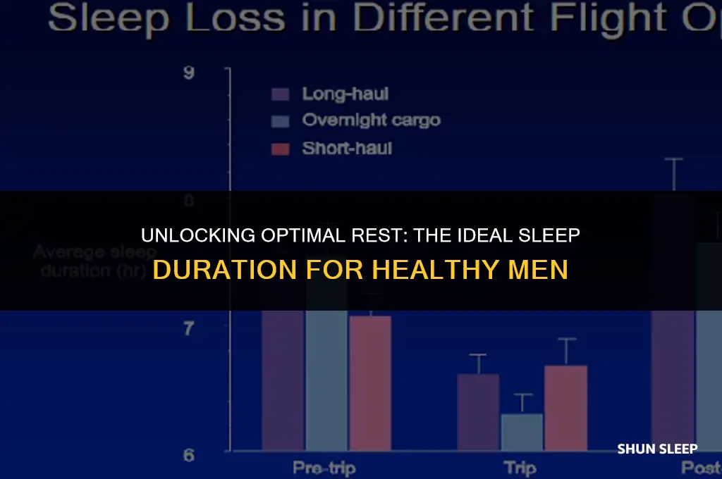 how many hours a healthy man should sleep