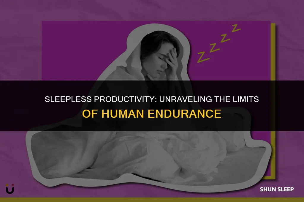 how many hours a man can work without sleep