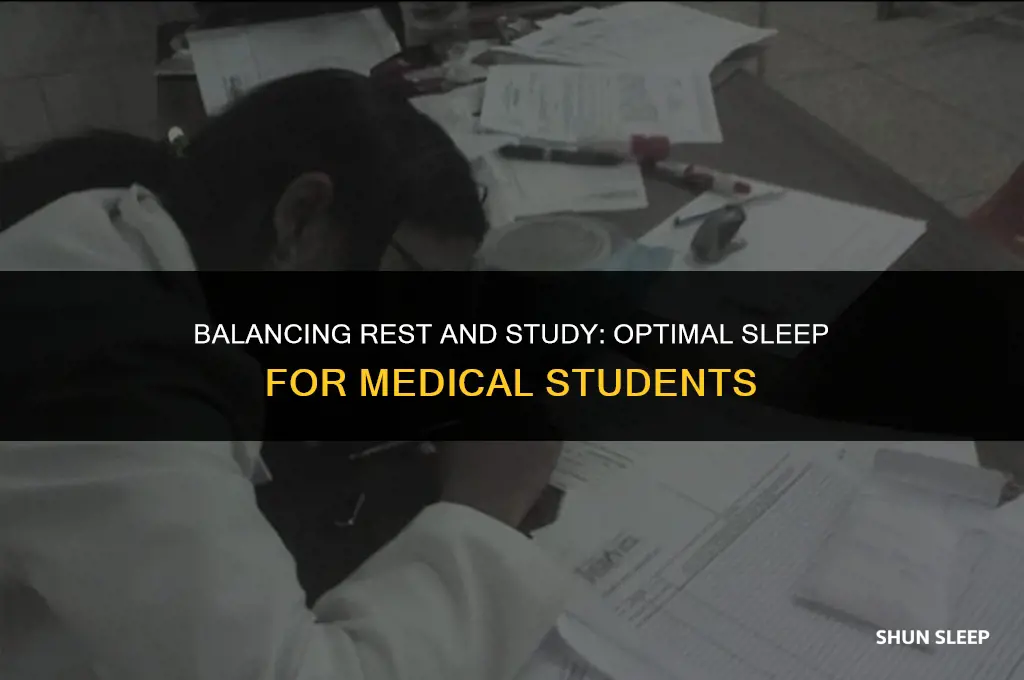 how many hours a medical student should sleep