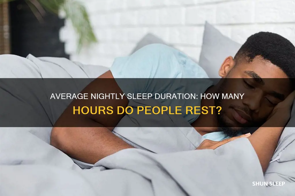 how many hours a night do people sleep on avg