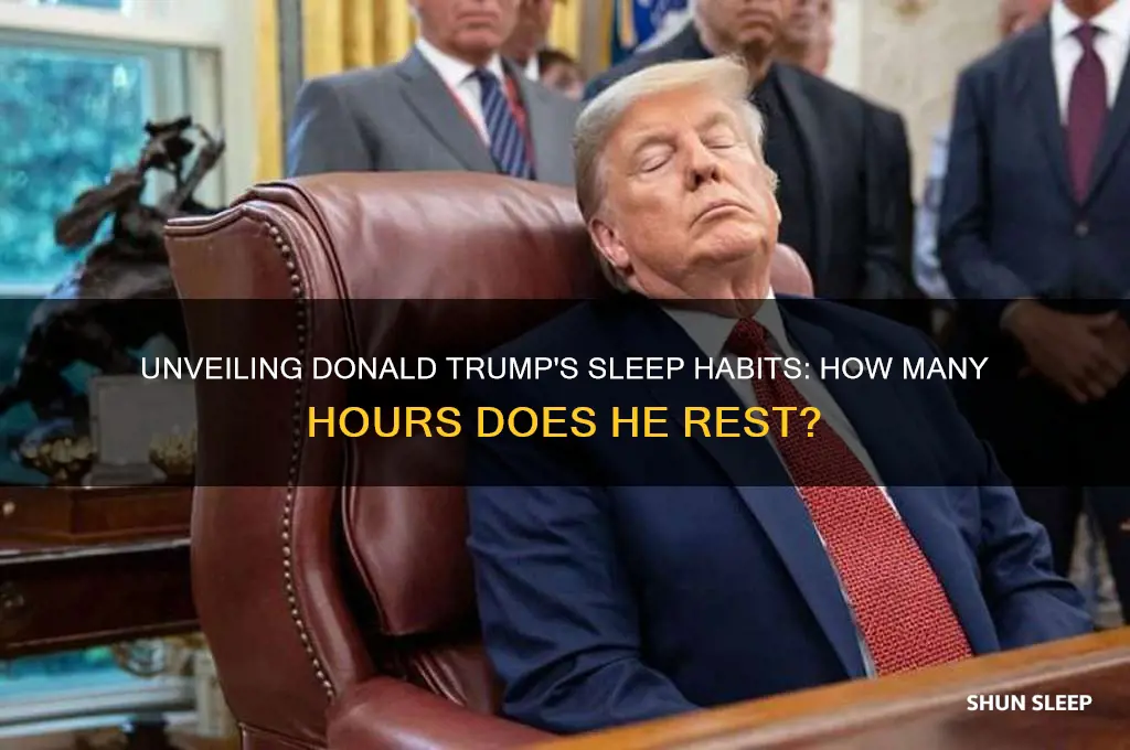 how many hours a night does donald trump sleep