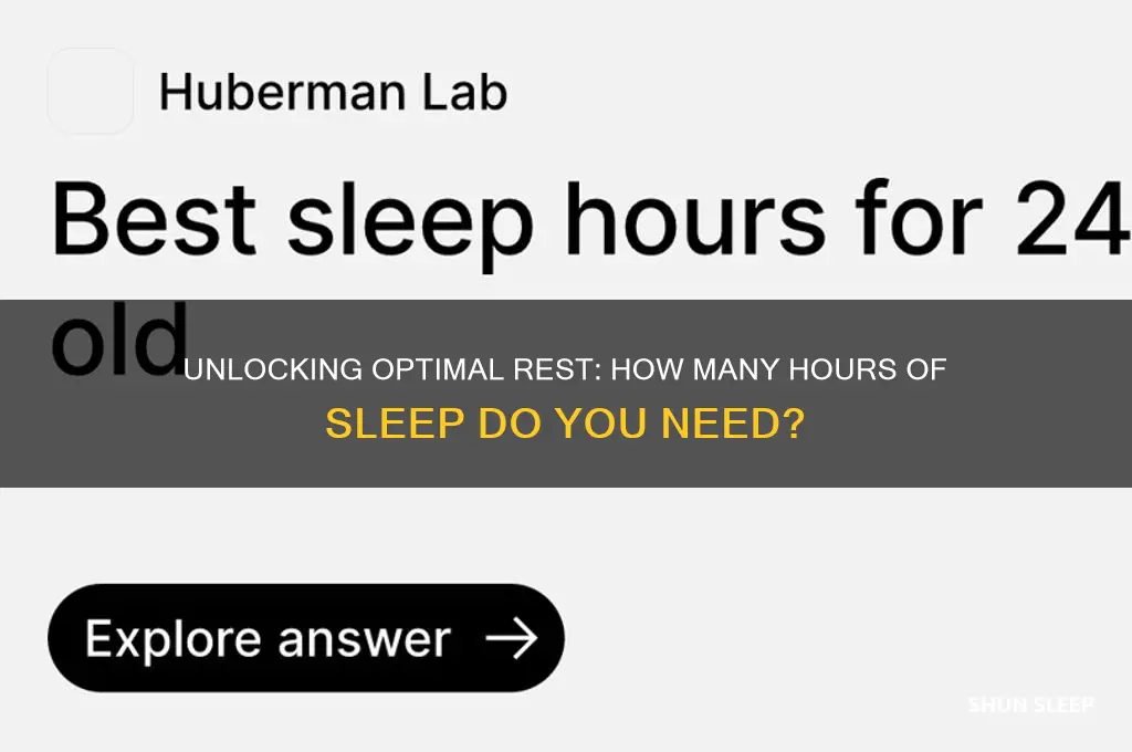 how many hours a person need to sleep