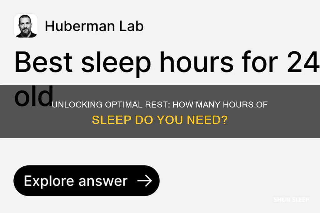how many hours a sleep should i get