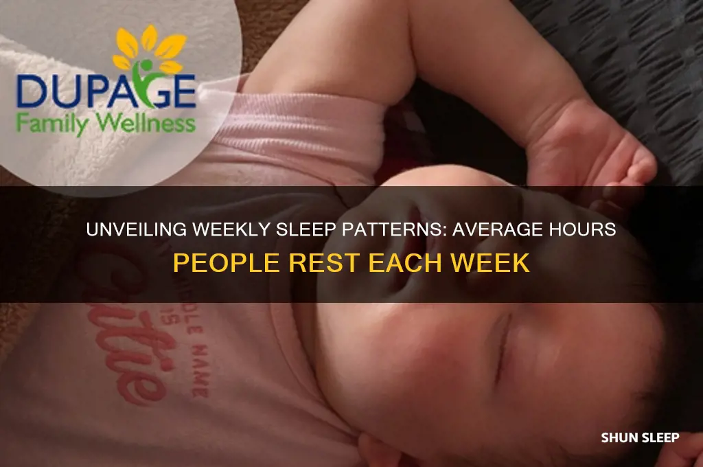 how many hours a week do people sleep