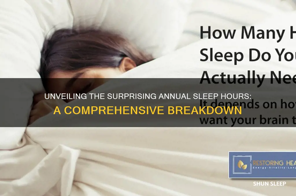 how many hours a year do we sleep