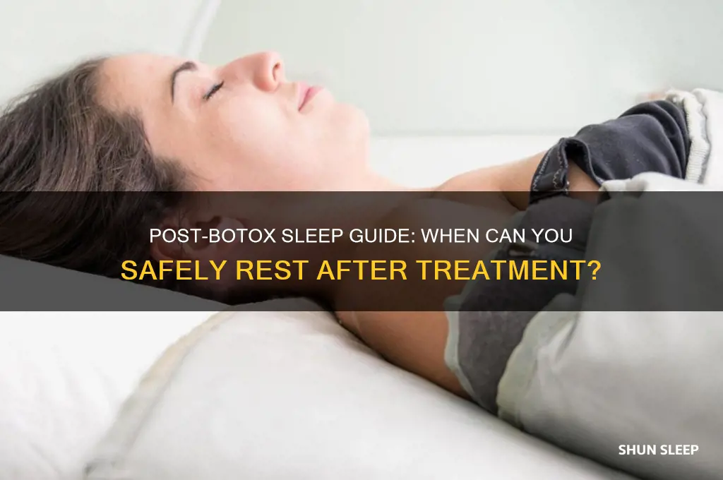 how many hours after botox can you sleep
