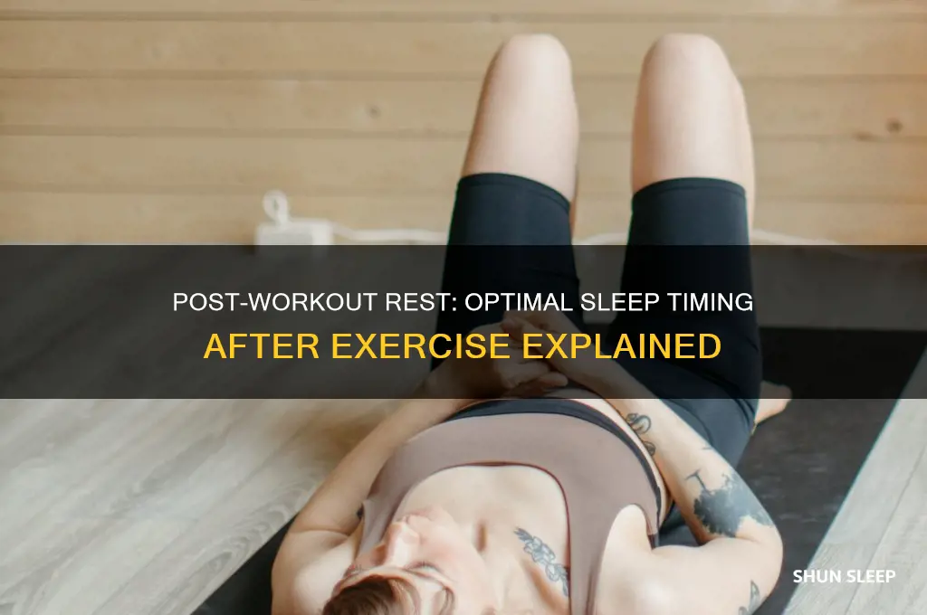 how many hours after exercise can you sleep