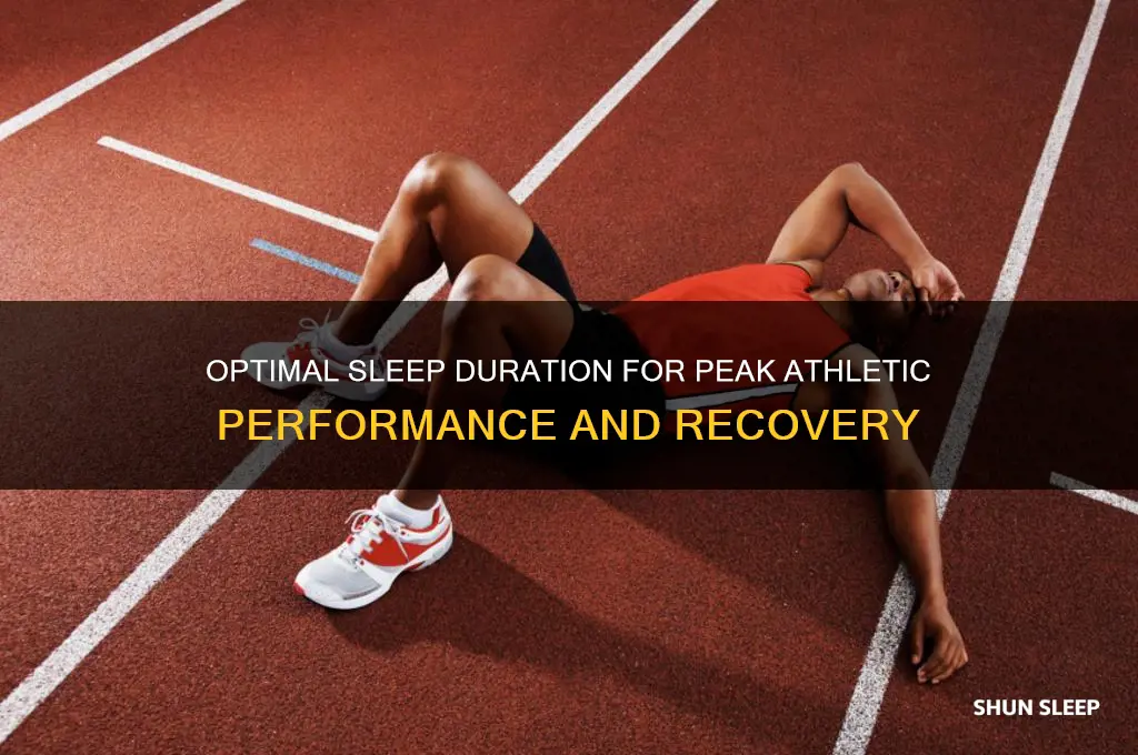 how many hours an athlete should sleep