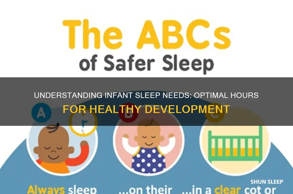 how many hours an infant should sleep