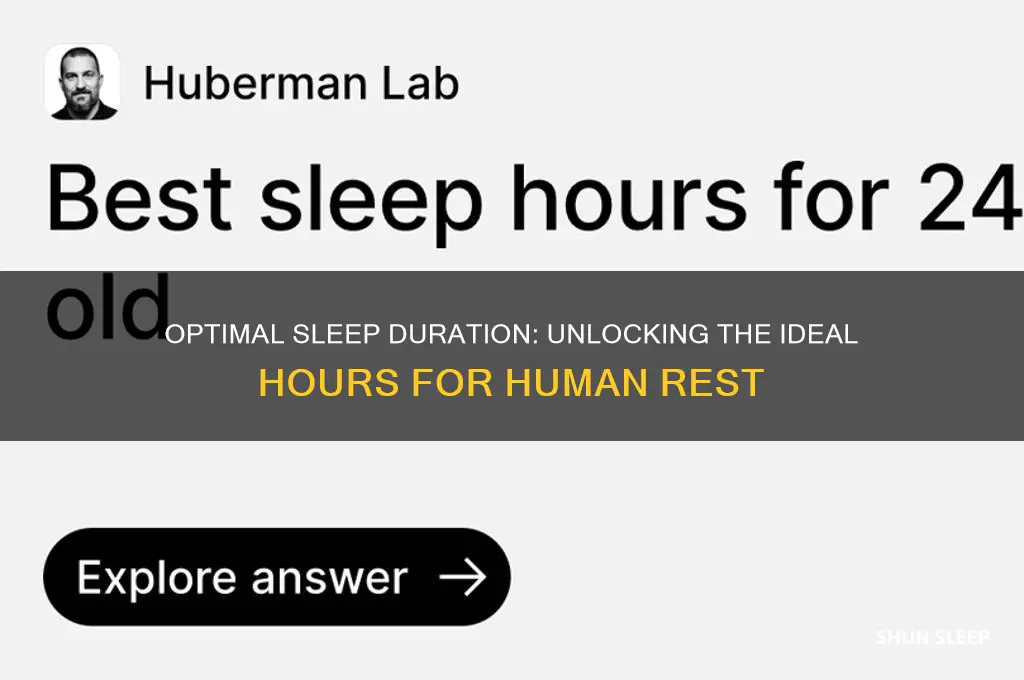 how many hours are humans meant to sleep