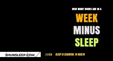 Maximizing Weekly Productivity: Hours Available After Subtracting Sleep