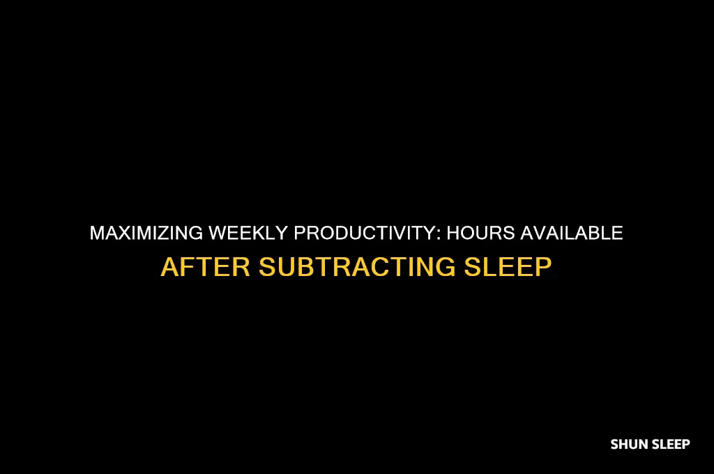 how many hours are in a week minus sleep