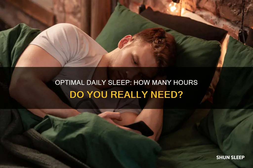 how many hours are you supposed to sleep a day