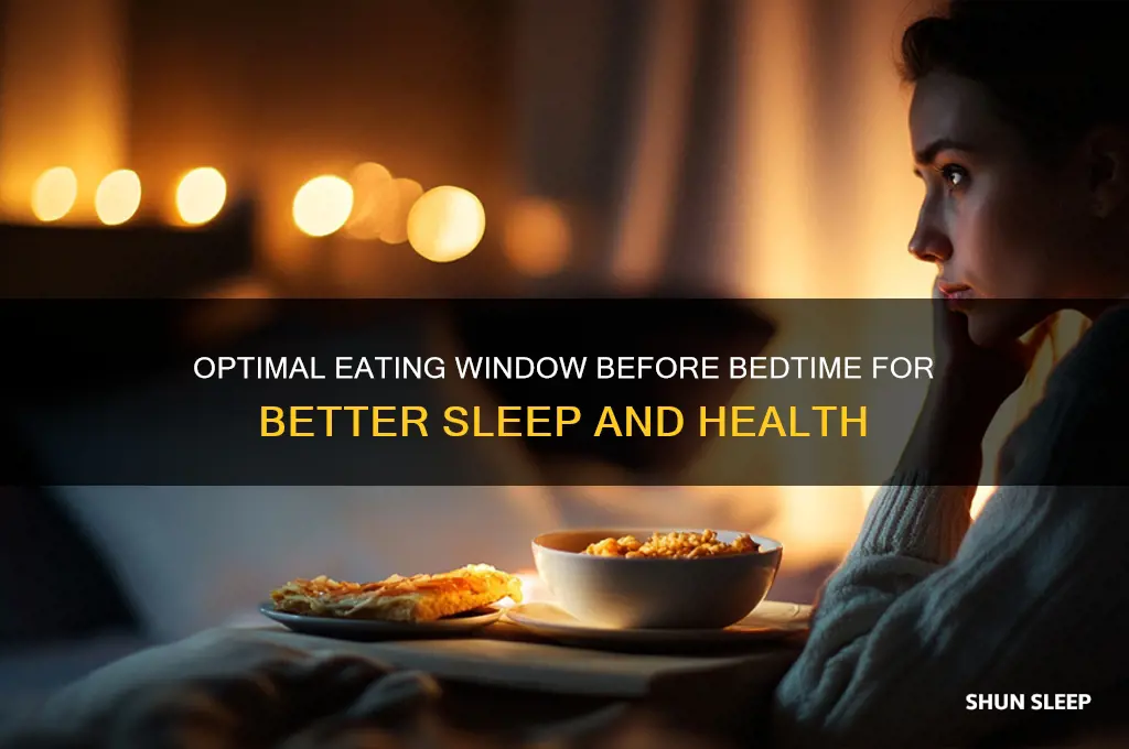 how many hours b4 you sleep is optimal to eat