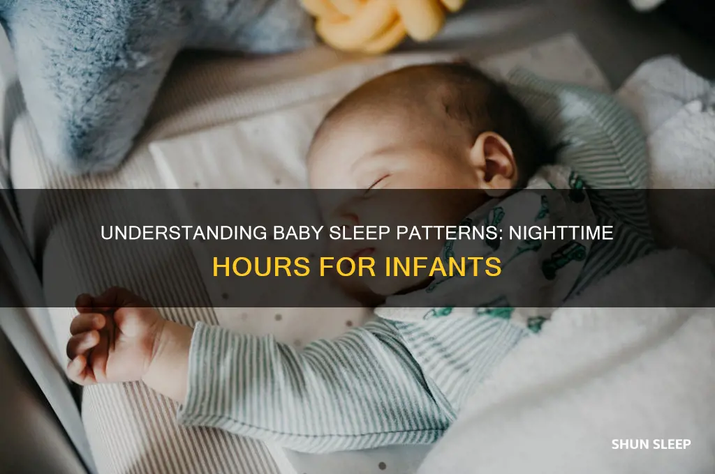 how many hours babies sleep at night