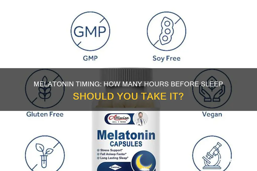 how many hours before sleep melatonin